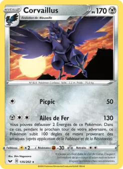 Corvaillus — carte 135 de l’extension Épée et Bouclier