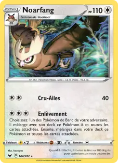Noarfang — carte 144 de l’extension Épée et Bouclier