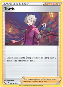 Travis — carte 157 de l’extension Épée et Bouclier
