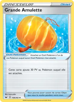Grande Amulette — carte 158 de l’extension Épée et Bouclier