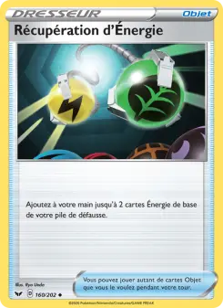 Récupération d'Énergie — carte 160 de l’extension Épée et Bouclier