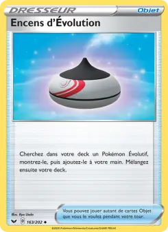 Encens d'Évolution — carte 163 de l’extension Épée et Bouclier