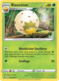 Blancoton — carte 21 de l’extension Épée et Bouclier