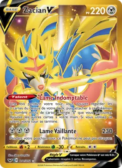 Zacian V — carte 211 de l’extension Épée et Bouclier