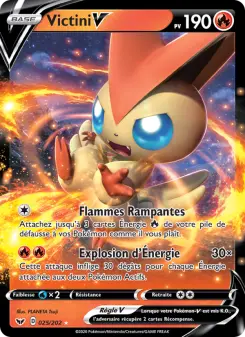 Victini V — carte 25 de l’extension Épée et Bouclier