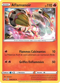 Aflamanoir — carte 26 de l’extension Épée et Bouclier