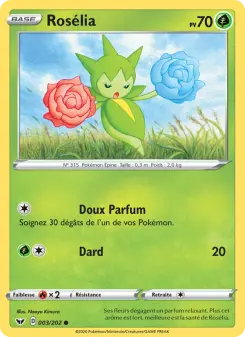 Rosélia — carte 3 de l’extension Épée et Bouclier