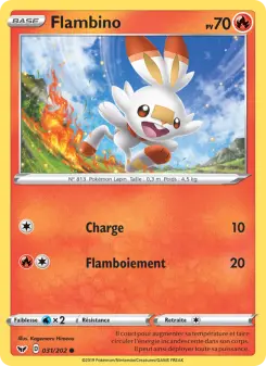 Flambino — carte 31 de l’extension Épée et Bouclier