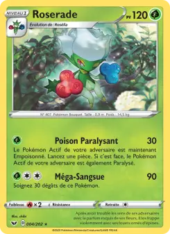 Roserade — carte 4 de l’extension Épée et Bouclier