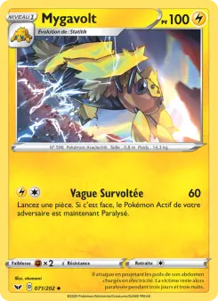Mygavolt — carte 71 de l’extension Épée et Bouclier