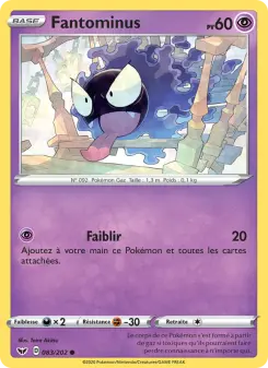 Fantominus — carte 83 de l’extension Épée et Bouclier