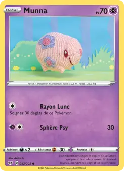 Munna — carte 87 de l’extension Épée et Bouclier