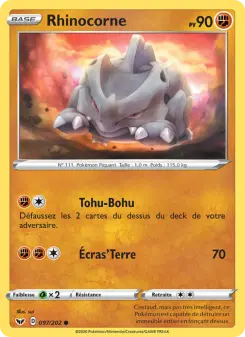 Rhinocorne — carte 97 de l’extension Épée et Bouclier