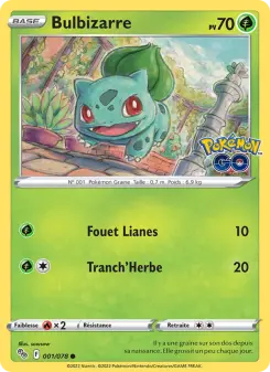 Bulbizarre — carte 001 de l’extension Pokémon GO