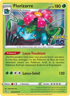 Florizarre — carte 003 de l’extension Pokémon GO