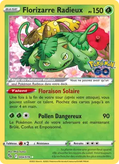 Florizarre Radieux — carte 004 de l’extension Pokémon GO