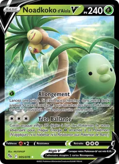 Noadkoko d'Alola V — carte 005 de l’extension Pokémon GO