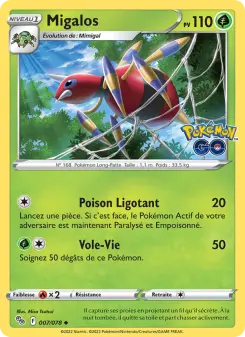 Migalos — carte 007 de l’extension Pokémon GO
