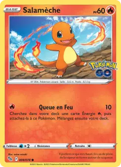 Salamèche — carte 008 de l’extension Pokémon GO