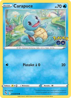 Carapuce — carte 015 de l’extension Pokémon GO