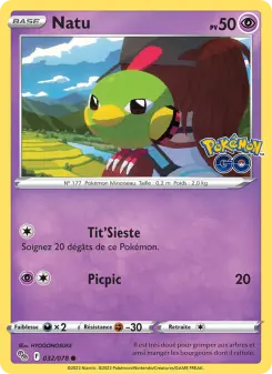 Natu — carte 032 de l’extension Pokémon GO