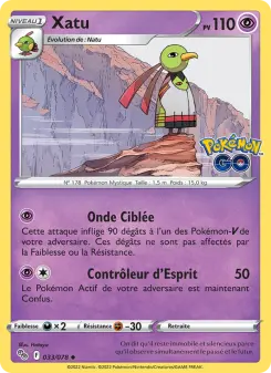 Xatu — carte 033 de l’extension Pokémon GO
