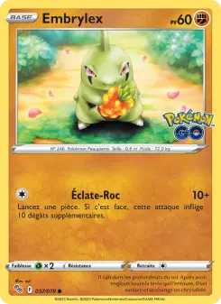 Embrylex — carte 037 de l’extension Pokémon GO