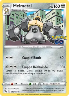 Melmetal — carte 046 de l’extension Pokémon GO