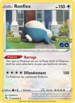 Ronflex — carte 055 de l’extension Pokémon GO
