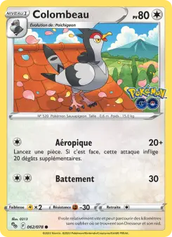 Colombeau — carte 062 de l’extension Pokémon GO