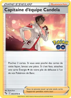 Capitaine d'équipe Candela — carte 065 de l’extension Pokémon GO