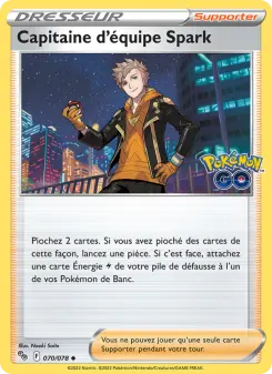 Capitaine d'équipe Spark — carte 070 de l’extension Pokémon GO