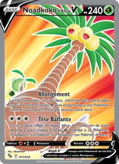 Noadkoko d'Alola V — carte 071 de l’extension Pokémon GO