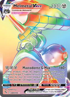 Melmetal VMAX — carte 080 de l’extension Pokémon GO