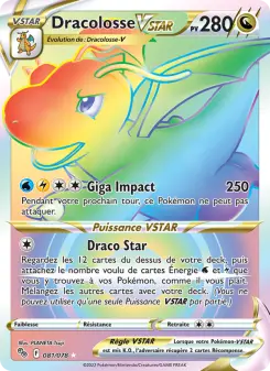 Dracolosse VSTAR — carte 081 de l’extension Pokémon GO