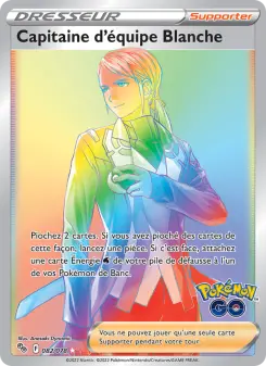 Capitaine d'équipe Blanche — carte 082 de l’extension Pokémon GO