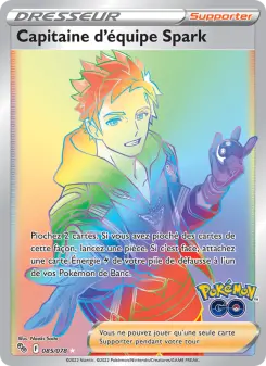 Capitaine d'équipe Spark — carte 085 de l’extension Pokémon GO