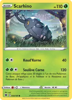 Scarhino — carte 008 de l’extension Astres Radieux