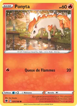 Ponyta — carte 021 de l’extension Astres Radieux