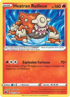Heatran Radieux — carte 027 de l’extension Astres Radieux