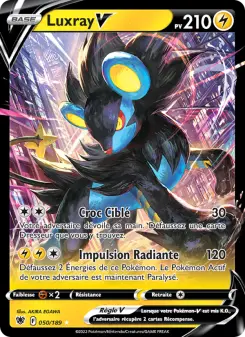 Luxray V — carte 050 de l’extension Astres Radieux