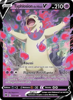 Typhlosion de Hisui V — carte 053 de l’extension Astres Radieux