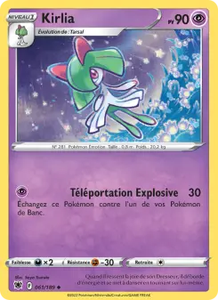 Kirlia — carte 061 de l’extension Astres Radieux