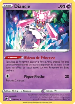 Diancie — carte 068 de l’extension Astres Radieux