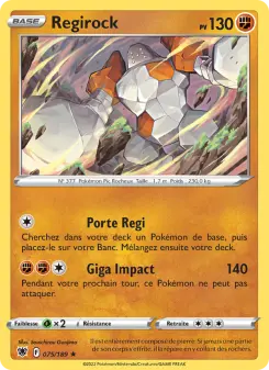 Regirock — carte 075 de l’extension Astres Radieux
