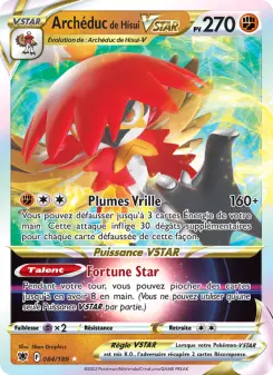 Archéduc de Hisui VSTAR — carte 084 de l’extension Astres Radieux