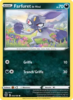 Farfuret de Hisui — carte 092 de l’extension Astres Radieux