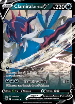 Clamiral de Hisui V — carte 101 de l’extension Astres Radieux