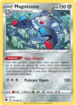 Magnézone — carte 107 de l’extension Astres Radieux