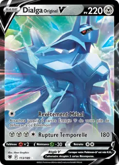 Dialga Originel V — carte 113 de l’extension Astres Radieux
